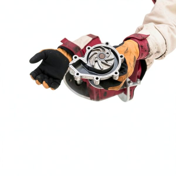A-Premium Engine Water Pump Aluminum Front-3