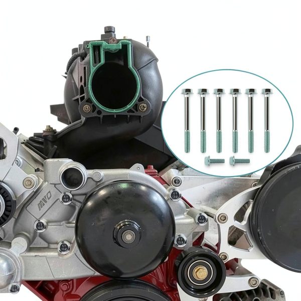 Thermostat Bolt Kit Aulpq LS Engine Replacement Galvanized Steel 10.9-2
