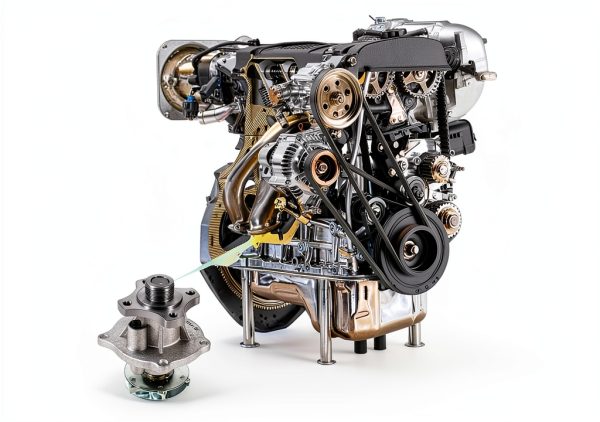 AULINK AW5097 Engine Water Pump for Buick Rainier & Hummer H3 Metal-5