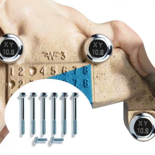 Thermostat Bolt Kit Aulpq LS Engine Replacement Galvanized Steel 10.9-3