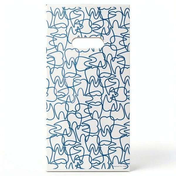 Dental Giveaway Bag Practicon 6x12 Plastic Bag with Die Cut Handles-0
