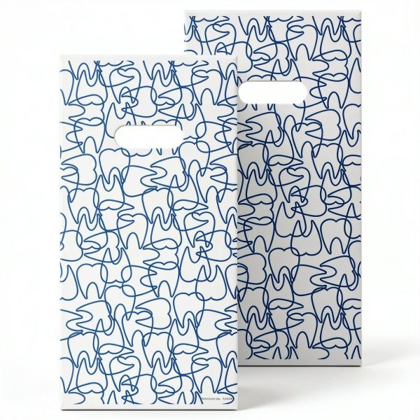 Dental Giveaway Bag Practicon 6x12 Plastic Bag with Die Cut Handles-1