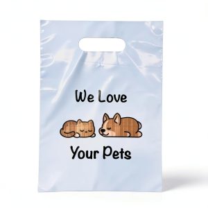 Veterinary Supply Bags by AbagCo 9x12in Die-Cut Handle Bulk 100 Count-0