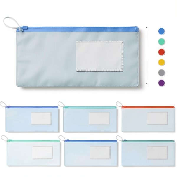 Dental Zipper Pouches 200pcs Timgle Clear Case with Card Holder-1
