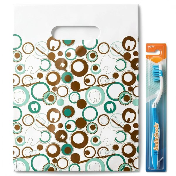 Dental Whimsy Practicon Dental Giveaway Bags 9x12 Inch 100 Pack-2