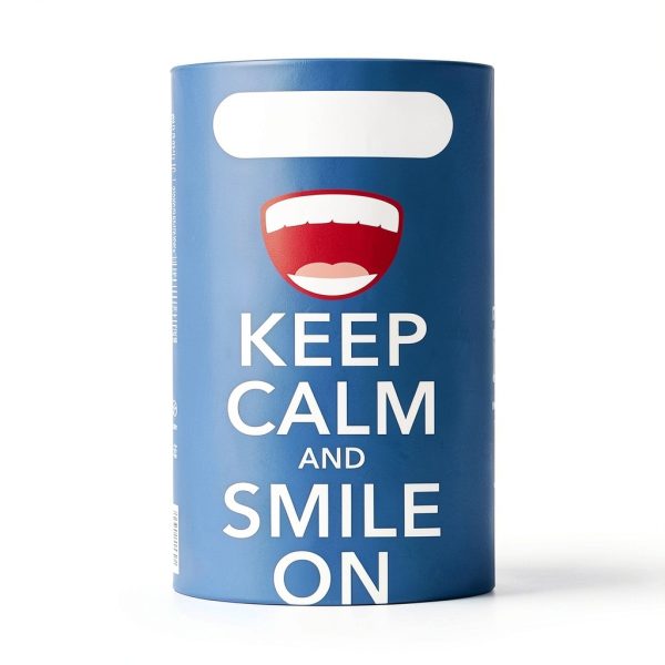 Practicon Keep Calm And Smile On 7-3/4" x 9" Dental Giveaway Bag 100-0