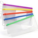 Timgle 200 Pcs Dental Zipper Pouches Zipper Lock Carrying Case with Business Card Holder Clear Toothbrush Pouch for Dental Hygiene Products Office Prizes, Color Random (10 x 4 Inch)-0