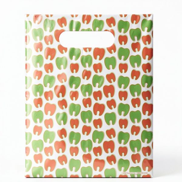 Many Mini Molars Dental Giveaway Bags, 8" x 10", 100 Pack-3