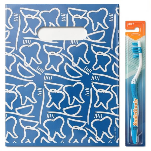Dental Drawings Dental Giveaway Bags, 8" x 10", 100 Pack-2