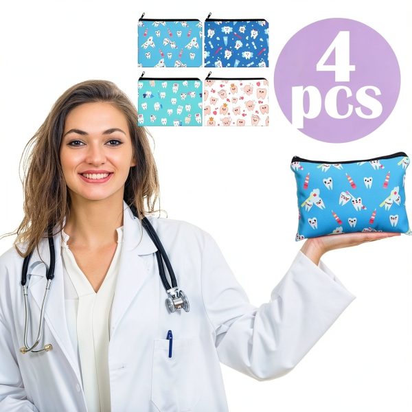 Dental Hygienist Gifts Jingmore 16pcs Tooth Set Tumbler, Bag, Keychain-5