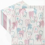 50 Pack Tooth Merchandise Bags with Handles, 8.3x9.5 Inches Plastic-0