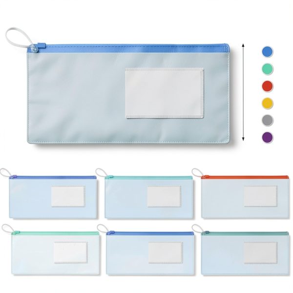 Timgle 200 Pcs Dental Zipper Pouches Zipper Lock Carrying Case with Business Card Holder Clear Toothbrush Pouch for Dental Hygiene Products Office Prizes, Color Random (10 x 4 Inch)-1