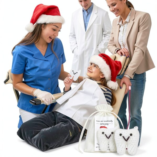 Christmas Dental Gifts Syhood 10‑Set Tooth Ornament Pack for Dentists-5