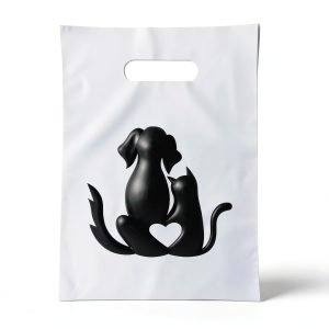 Cat/Dog Silhouette Veterinary Supply Bag, 9X12, 100 Bags-0