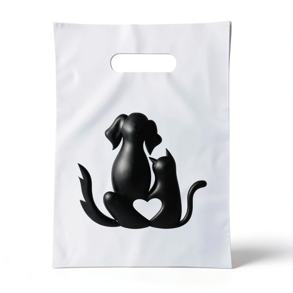 Cat/Dog Silhouette Veterinary Supply Bag, 9X12, 100 Bags-0