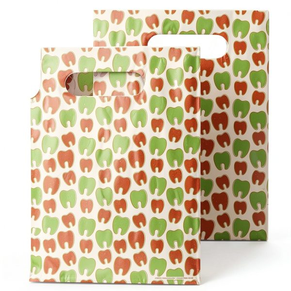 Many Mini Molars Dental Giveaway Bags, 8" x 10", 100 Pack-1