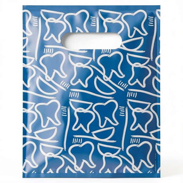 Dental Drawings Dental Giveaway Bags, 8" x 10", 100 Pack-0