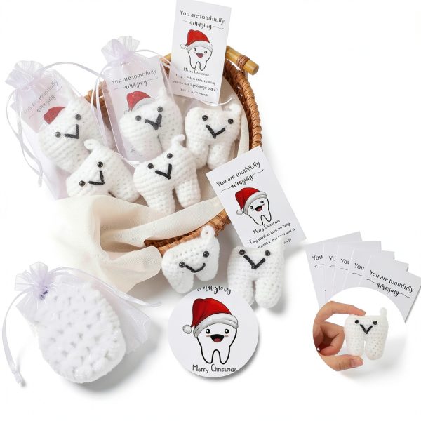 Christmas Dental Gifts Syhood 10‑Set Tooth Ornament Pack for Dentists-2