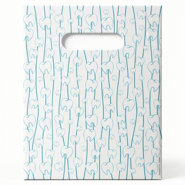 Flossing Molars Dental Giveaway Bags by Practicon 8x10 Inch 100 Pack-0
