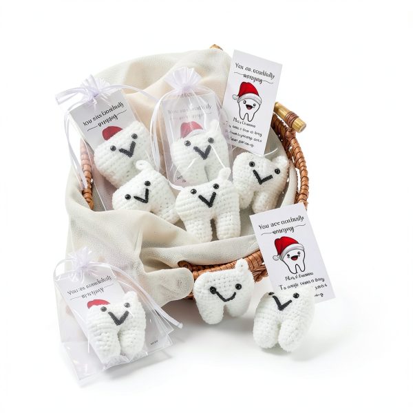Christmas Dental Gifts Syhood 10‑Set Tooth Ornament Pack for Dentists-3